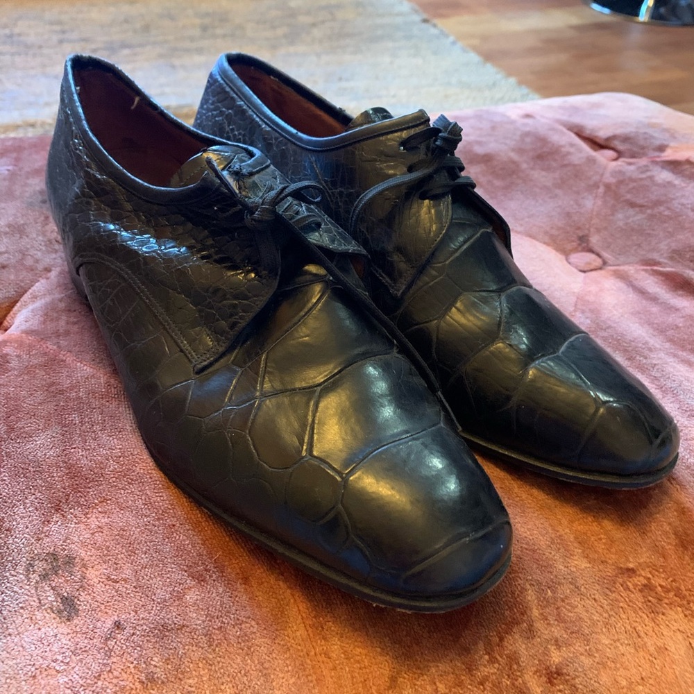 Vintage Charles Jourdan Paris Alligator Shoes
